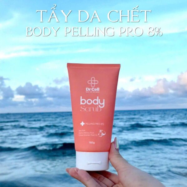 Tẩy Da Chết BODY SCRUB PEELING PRO 8%